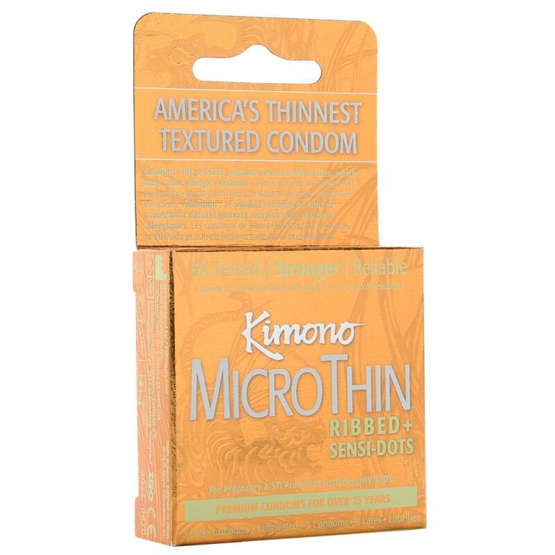 Textured Ribbed & Dots Condoms 3 pack